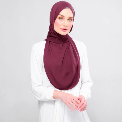 Instant Tag n' Go Shawl | Chiffon Silk in Crimson