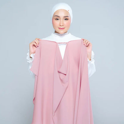 Semi Instant Sarongje | Chiffon Silk in Dusty Pink