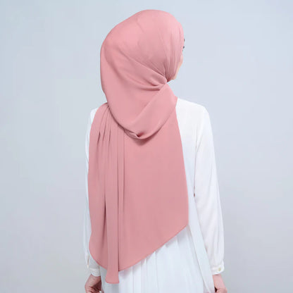 Instant Tag n' Go Shawl | Chiffon Silk in Dusty Pink