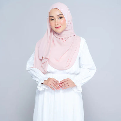 Semi Instant Sarongje | Chiffon Silk in Nude Pink