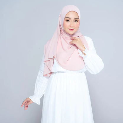 Semi Instant Sarongje | Chiffon Silk in Nude Pink