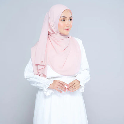 Semi Instant Sarongje | Chiffon Silk in Nude Pink