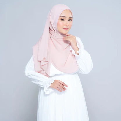 Semi Instant Sarongje | Chiffon Silk in Nude Pink